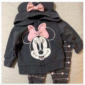 DISNEY JUMPING BEANS Minnie Mouse Hoodie Pant Set